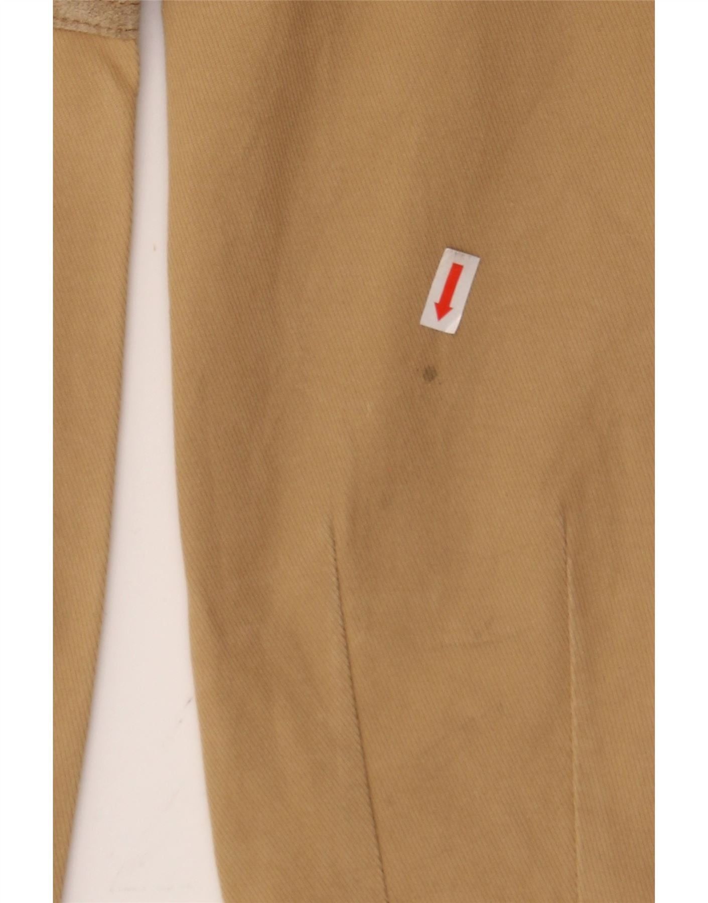 Ralph Lauren Womens Slim Casual Trousers US 12 Large W30 L27 Beige Cotton Size 30" / US 8 / IT 44 - 3 Thumbnail