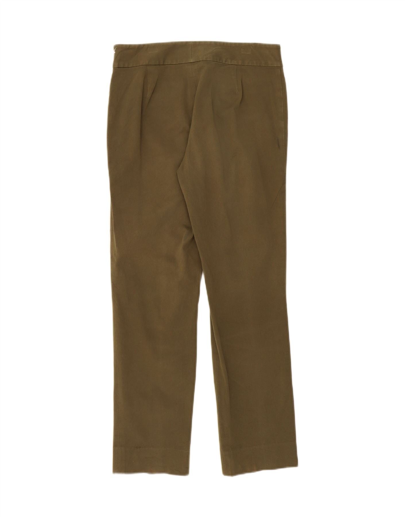 Ralph Lauren Womens Petite Casual Trousers US 4 Small W30 L28 Khaki Size 27" / US 4 / IT 40 - 2 Thumbnail