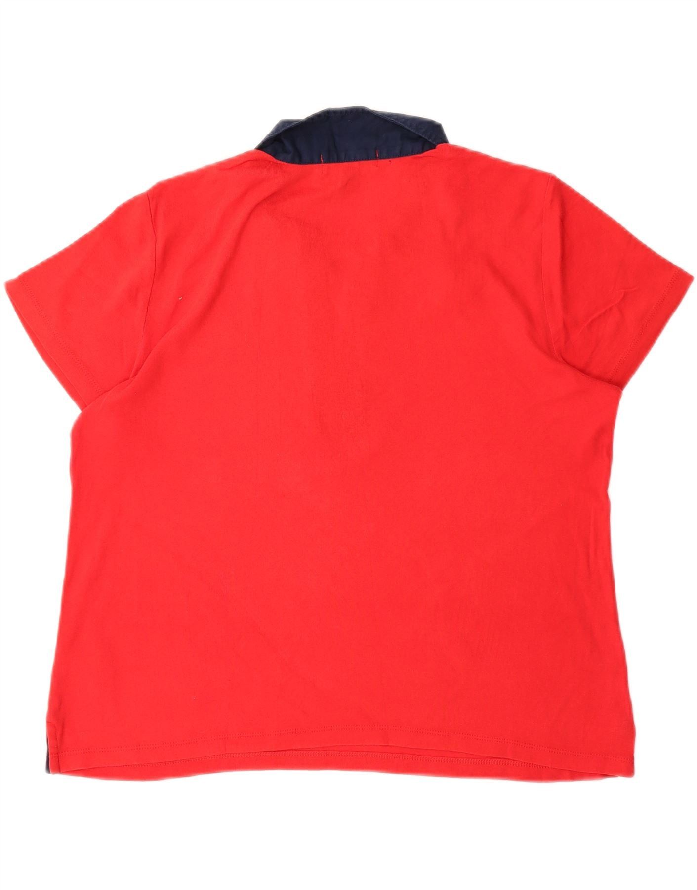 Ralph Lauren Womens Overd Polo Shirt UK 16 Large Red Cotton Size XL / US 12-14 / IT 48-50 - 4 Thumbnail