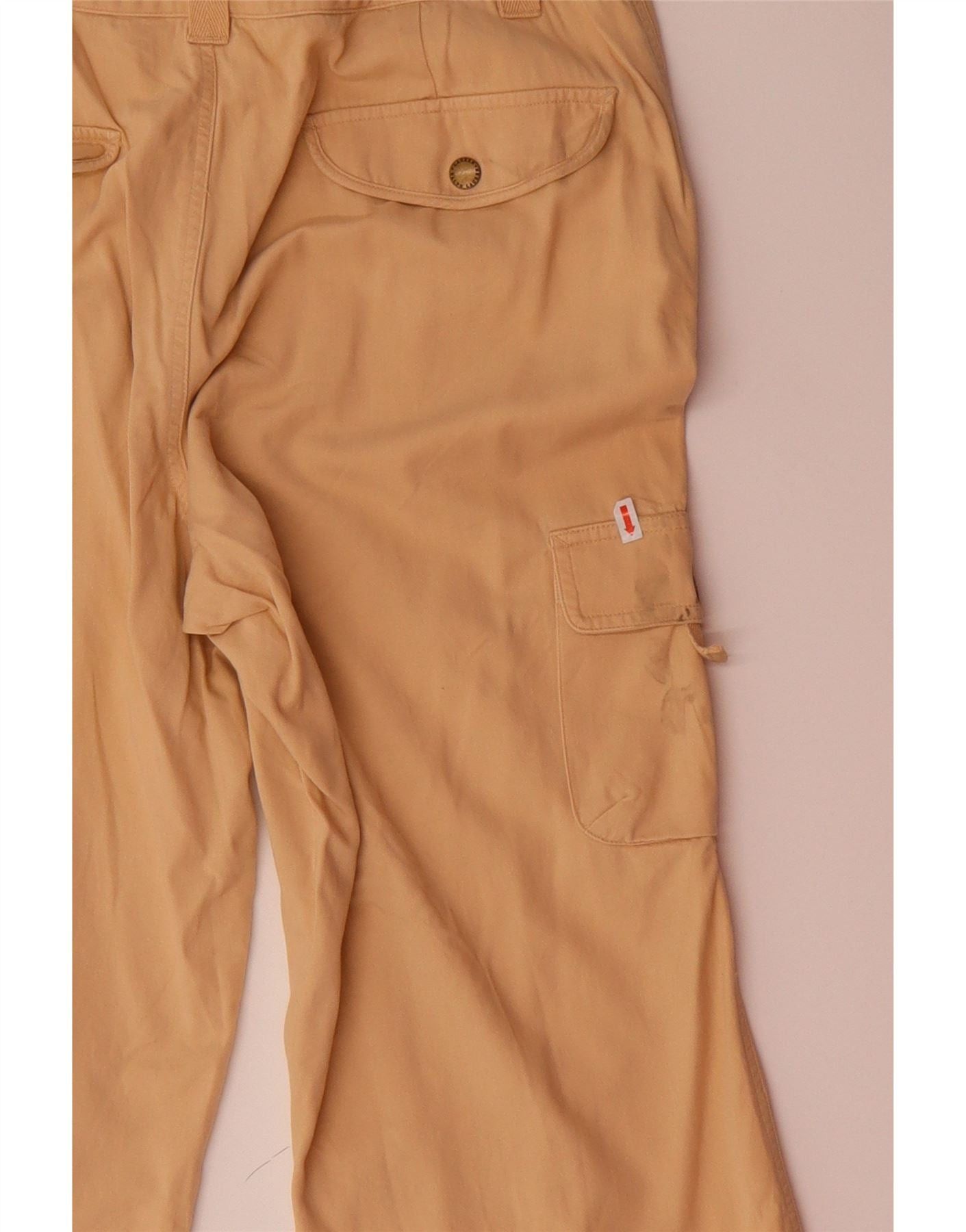 Ralph Lauren Womens Straight Cargo Trousers US 12 Large W34 L22 Beige Size 30" / US 8 / IT 44 - 3 Thumbnail