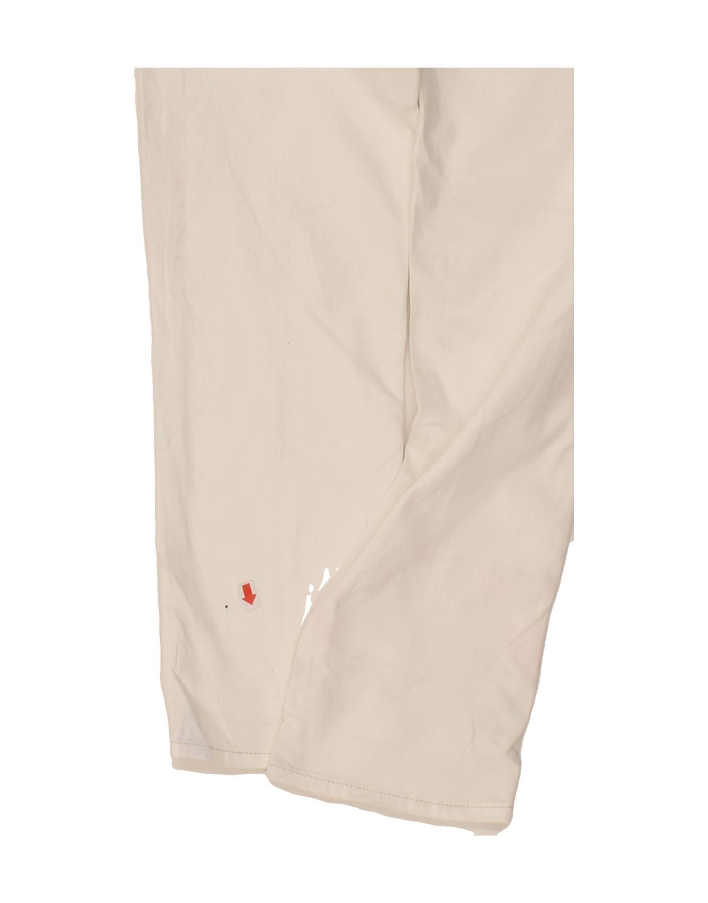 Ralph Lauren Womens Straight Casual Trousers US 4 Small W27 L26 White Size 25" / US 0 / IT 36 - 3 Thumbnail