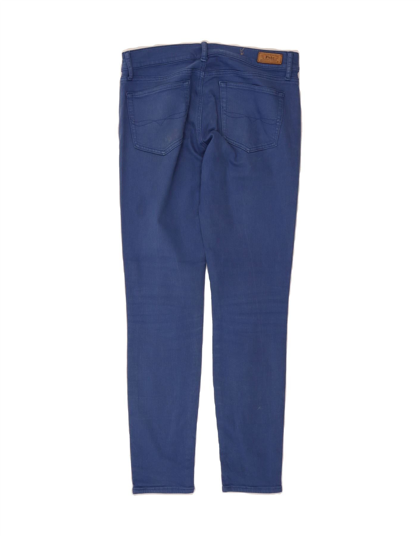 Polo Ralph Lauren Womens Skinny Jeans W30 L29 Blue Cotton Size 42" / US 20 - 2 Thumbnail