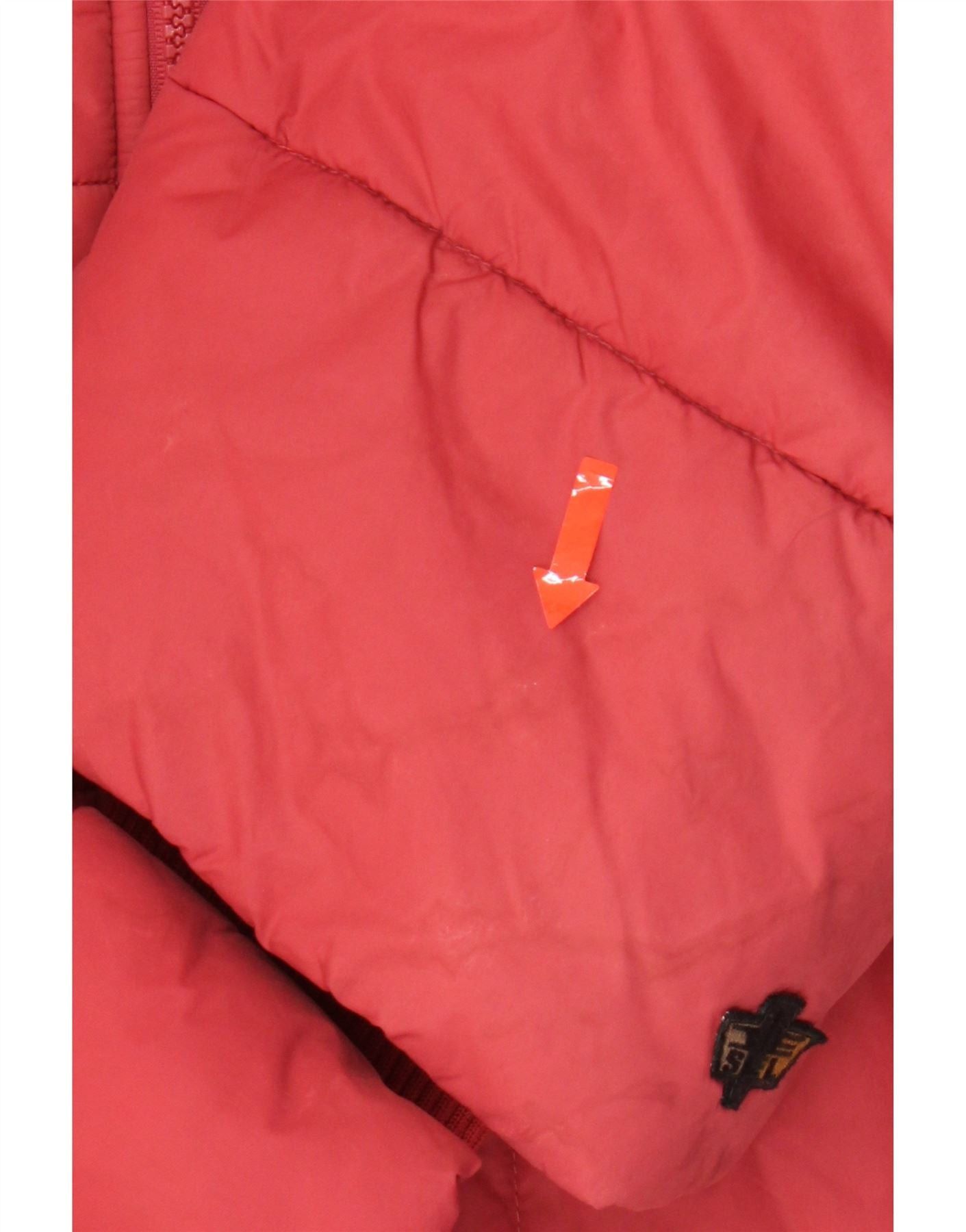 Diesel Womens Hooded Padded Jacket UK 14 Medium Pink Nylon Size M / US 6-8 / IT 42-44 - 5 Thumbnail