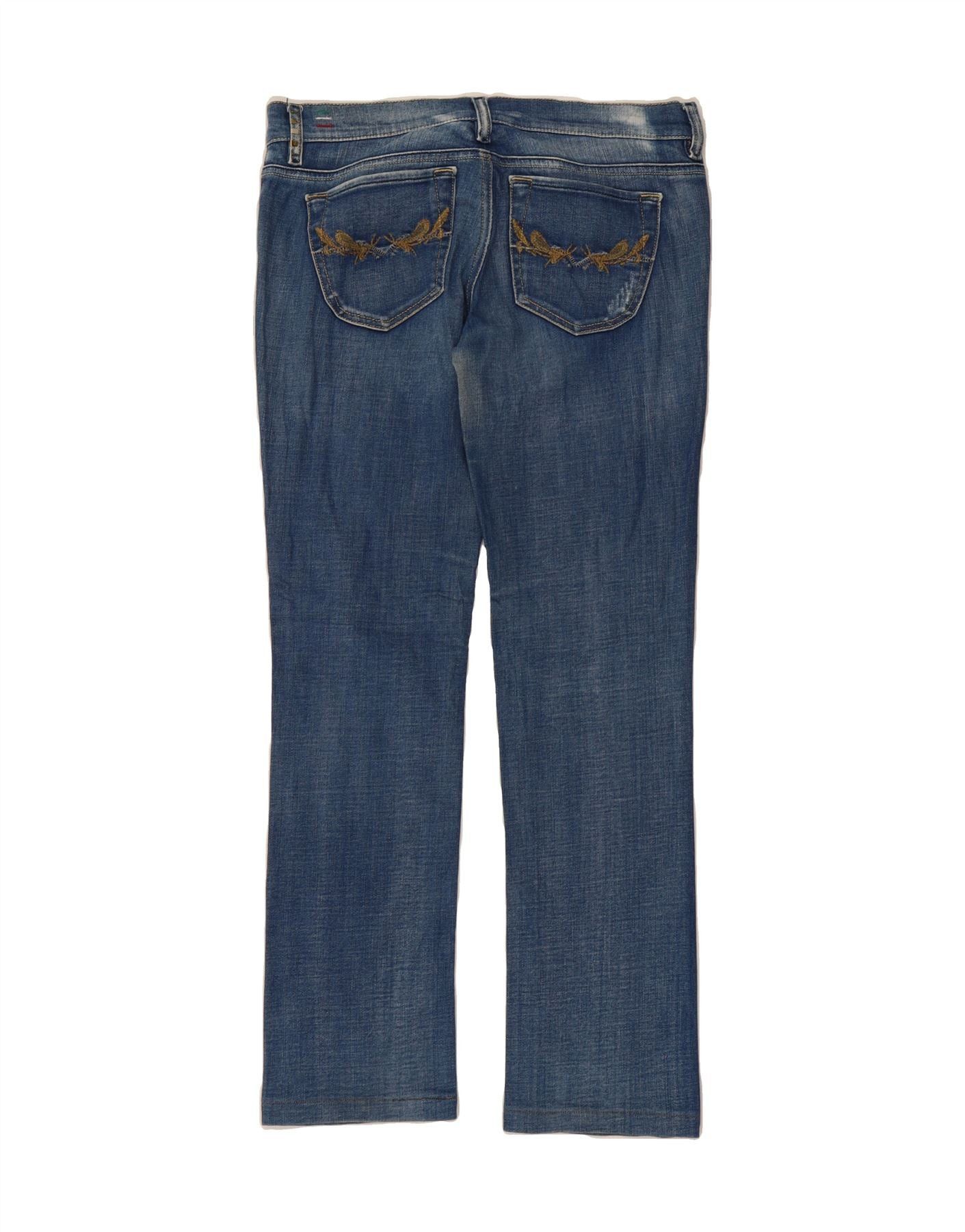 Diesel Womens Liv Straight Jeans W30 L34 Blue Cotton Size 42" / US 20 - 2 Thumbnail