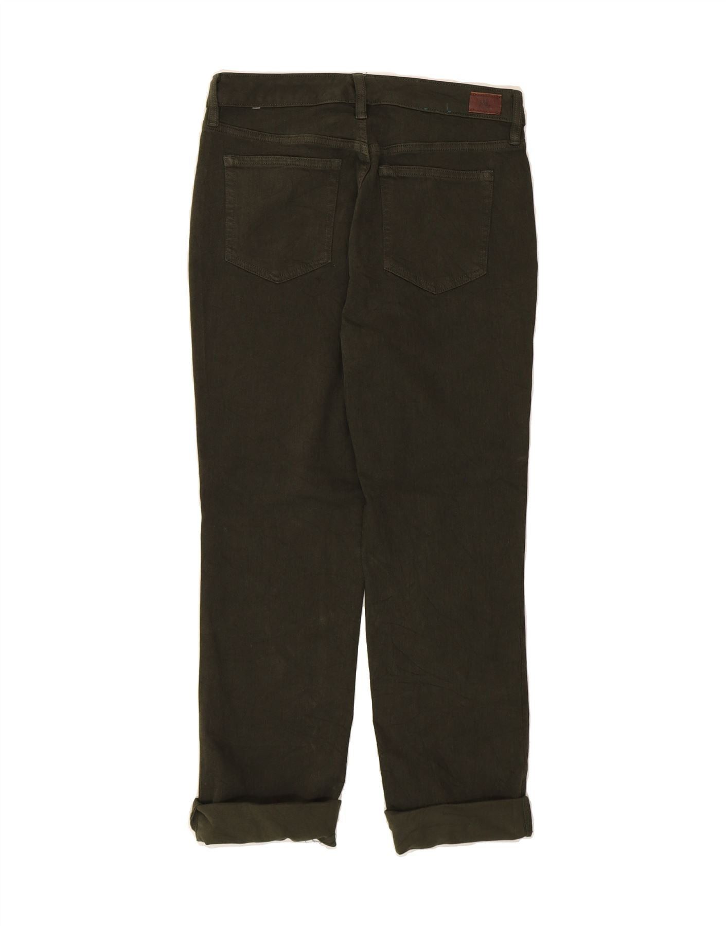 Ralph Lauren Womens Straight Casual Trousers US 6 Medium W28 L27 Khaki Size 26" / US 2 / IT 38 - 2 Thumbnail