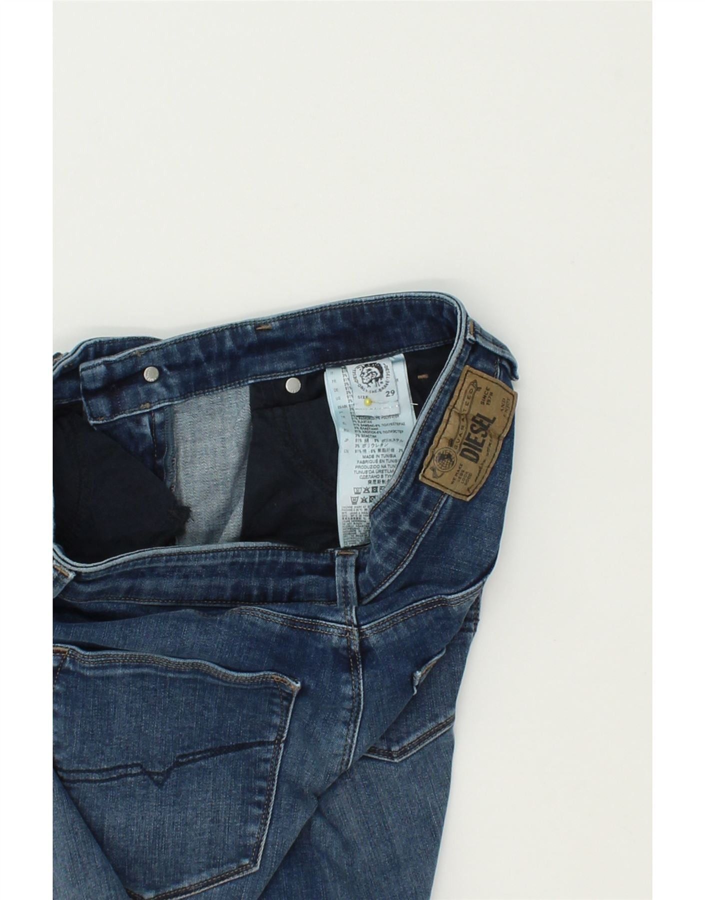 Diesel Womens Skinny Jeans W29 L31 Blue Cotton Size 42" / US 20 - 3 Thumbnail