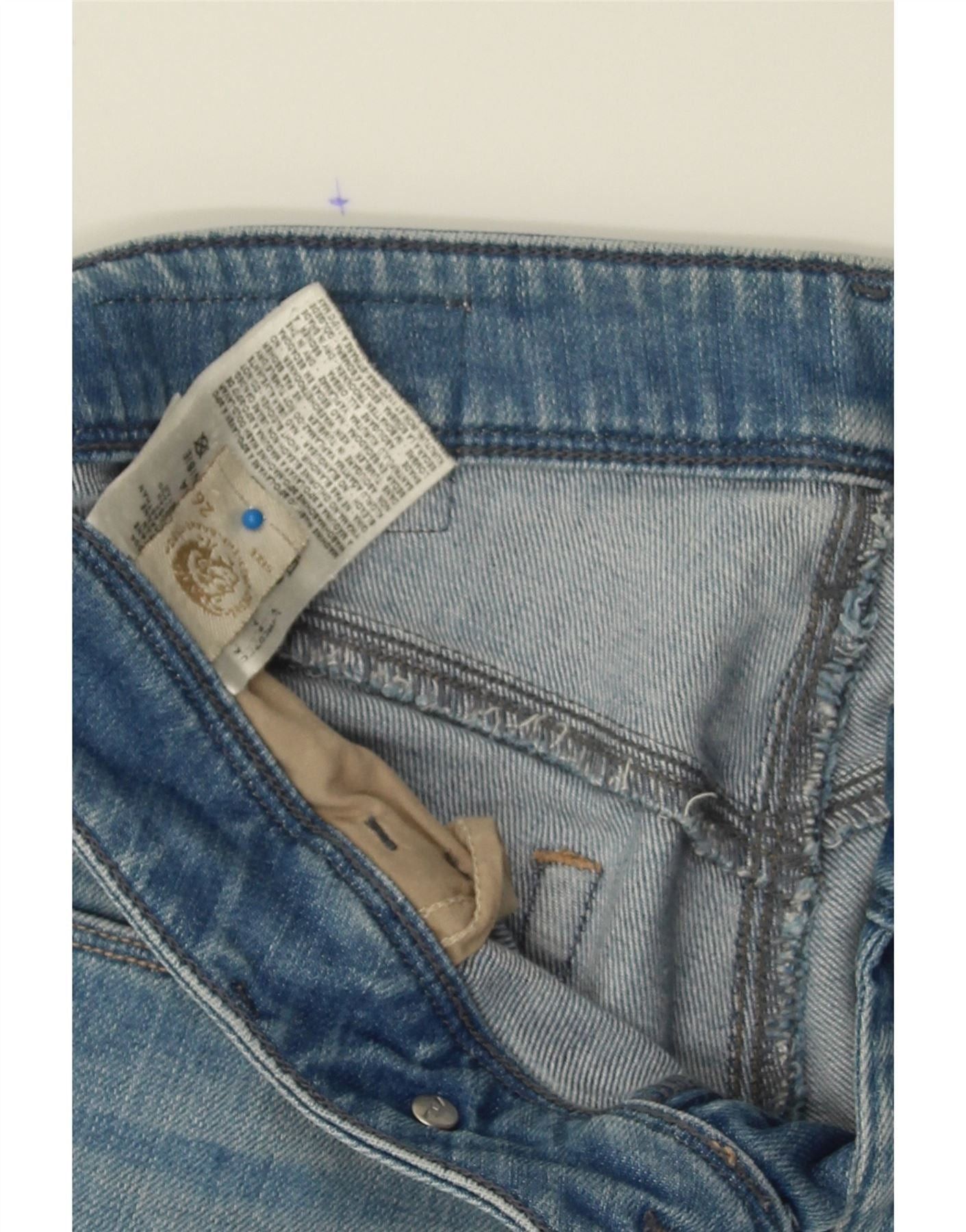 Diesel Womens Nevy Straight Jeans W26 L27 Blue Cotton Size 42" / US 20 - 4 Thumbnail
