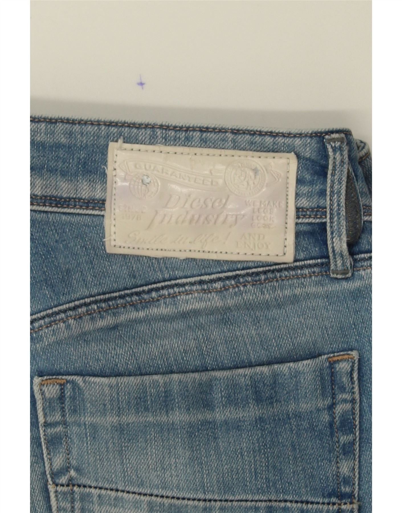Diesel Womens Nevy Straight Jeans W26 L27 Blue Cotton Size 42" / US 20 - 5 Thumbnail