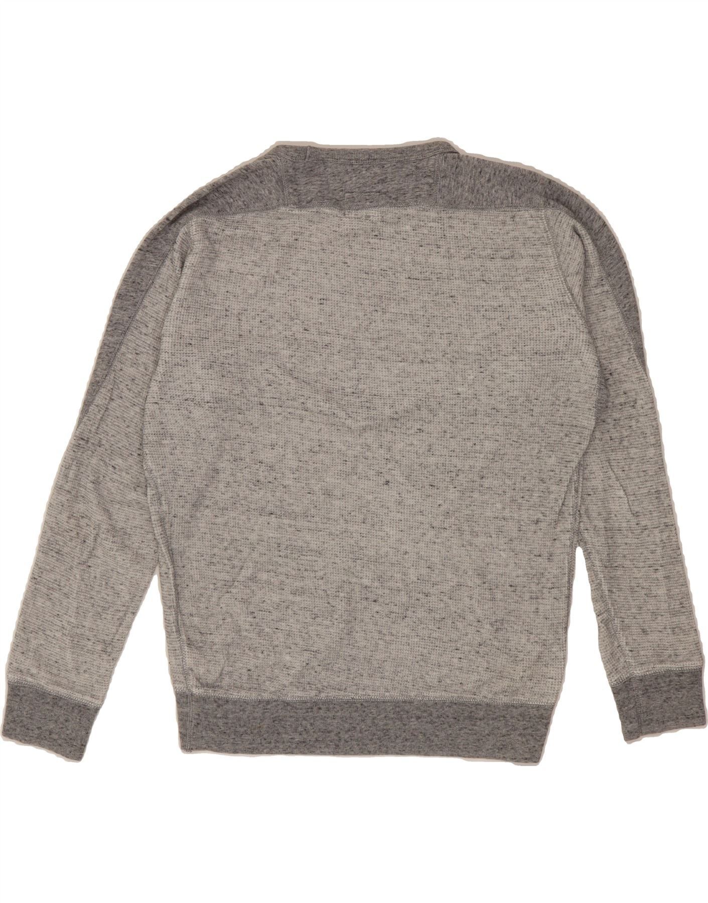 Diesel Mens Sweatshirt Jumper Medium Grey Flecked Cotton Size US M / EU 48-50 / 2 - 2 Thumbnail