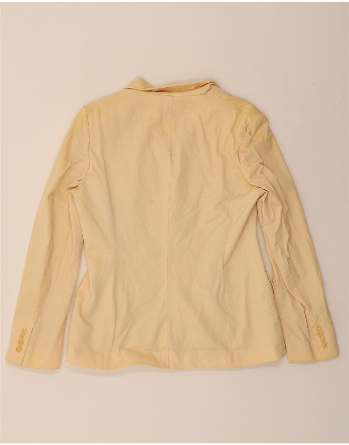 Ralph Lauren Womens 3 Button Blazer Jacket US 10 Large Beige Wool Size M / US 6-8 / IT 42-44 - 2 Thumbnail
