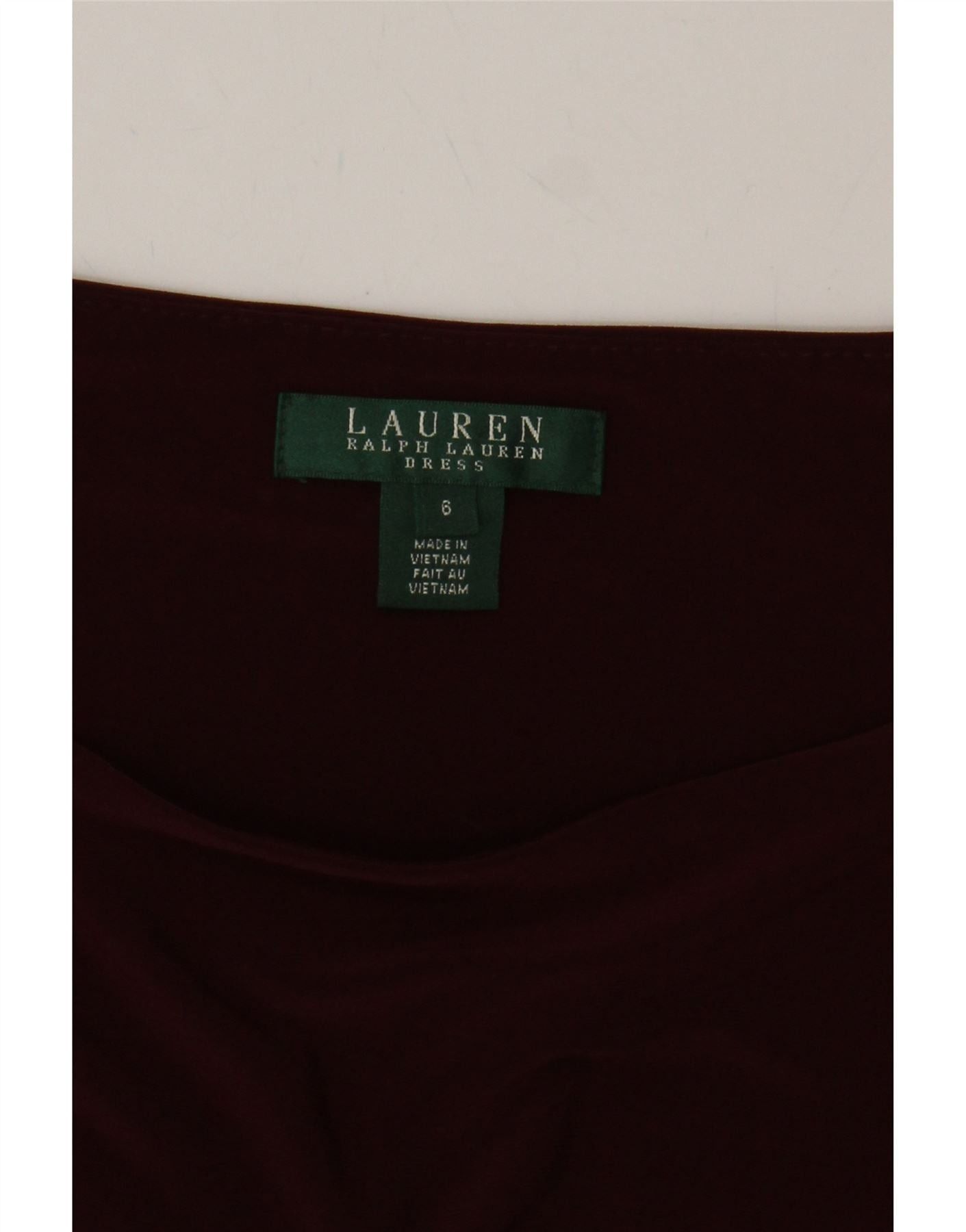Ralph Lauren Womens Bodycon Dress US 6 Medium Burgundy Colourblock Size XS / US 0-2 / IT 36-38 - 3 Thumbnail