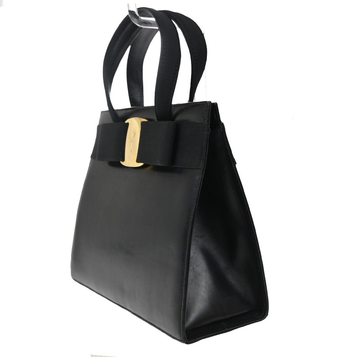 Salvatore Ferragamo Salvatore Ferragamo Convertible Vara Bow Tote Leather Size ONE SIZE - 3 Thumbnail