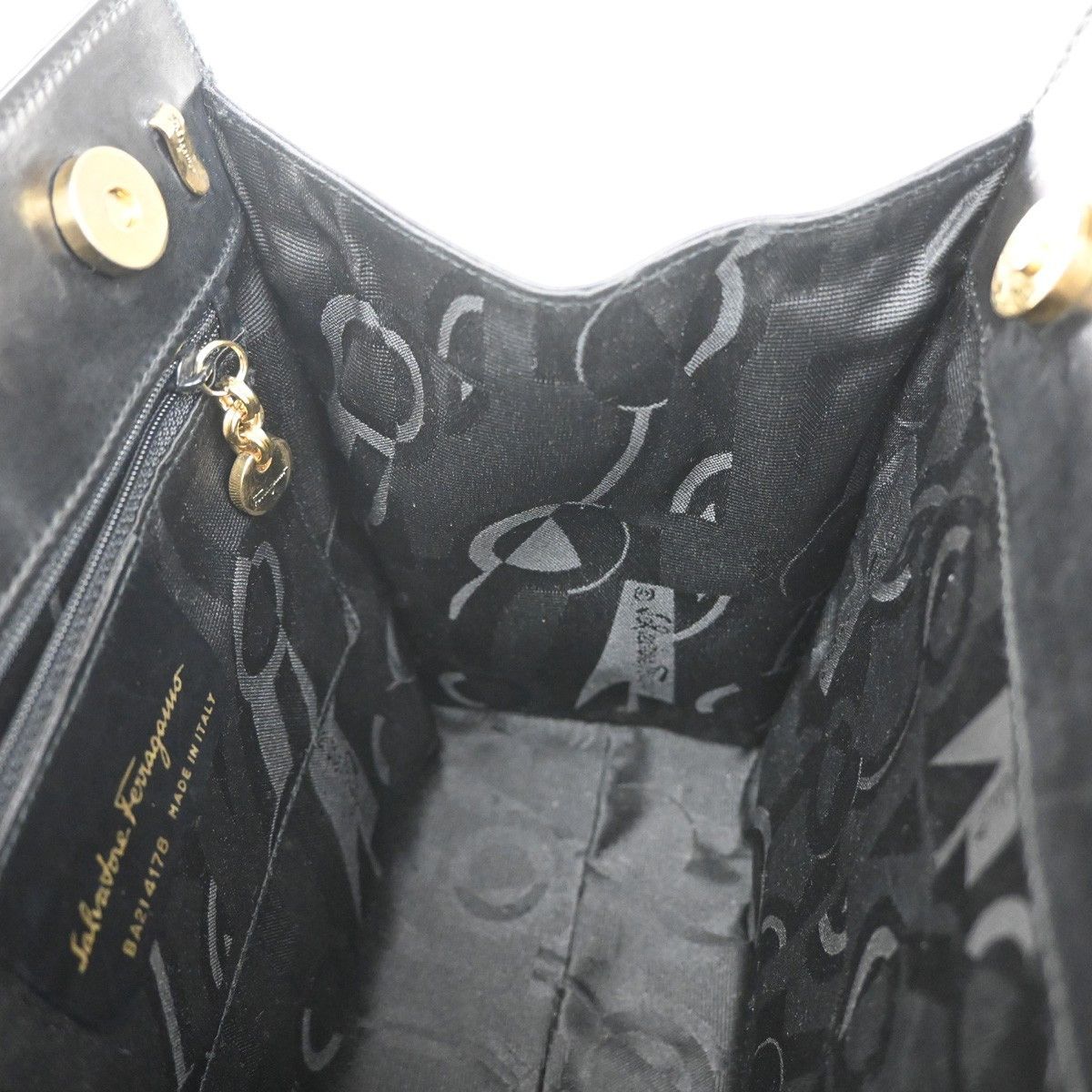 Salvatore Ferragamo Salvatore Ferragamo Convertible Vara Bow Tote Leather Size ONE SIZE - 12 Thumbnail