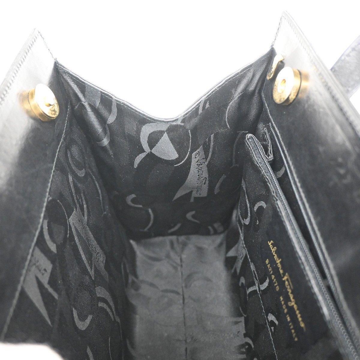 Salvatore Ferragamo Salvatore Ferragamo Convertible Vara Bow Tote Leather Size ONE SIZE - 13 Thumbnail