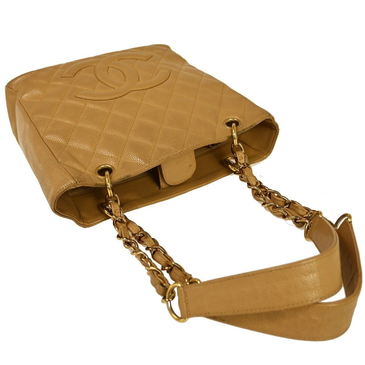 Chanel Chanel Petite Shopping Tote Quilted Caviar Size ONE SIZE - 8 Thumbnail