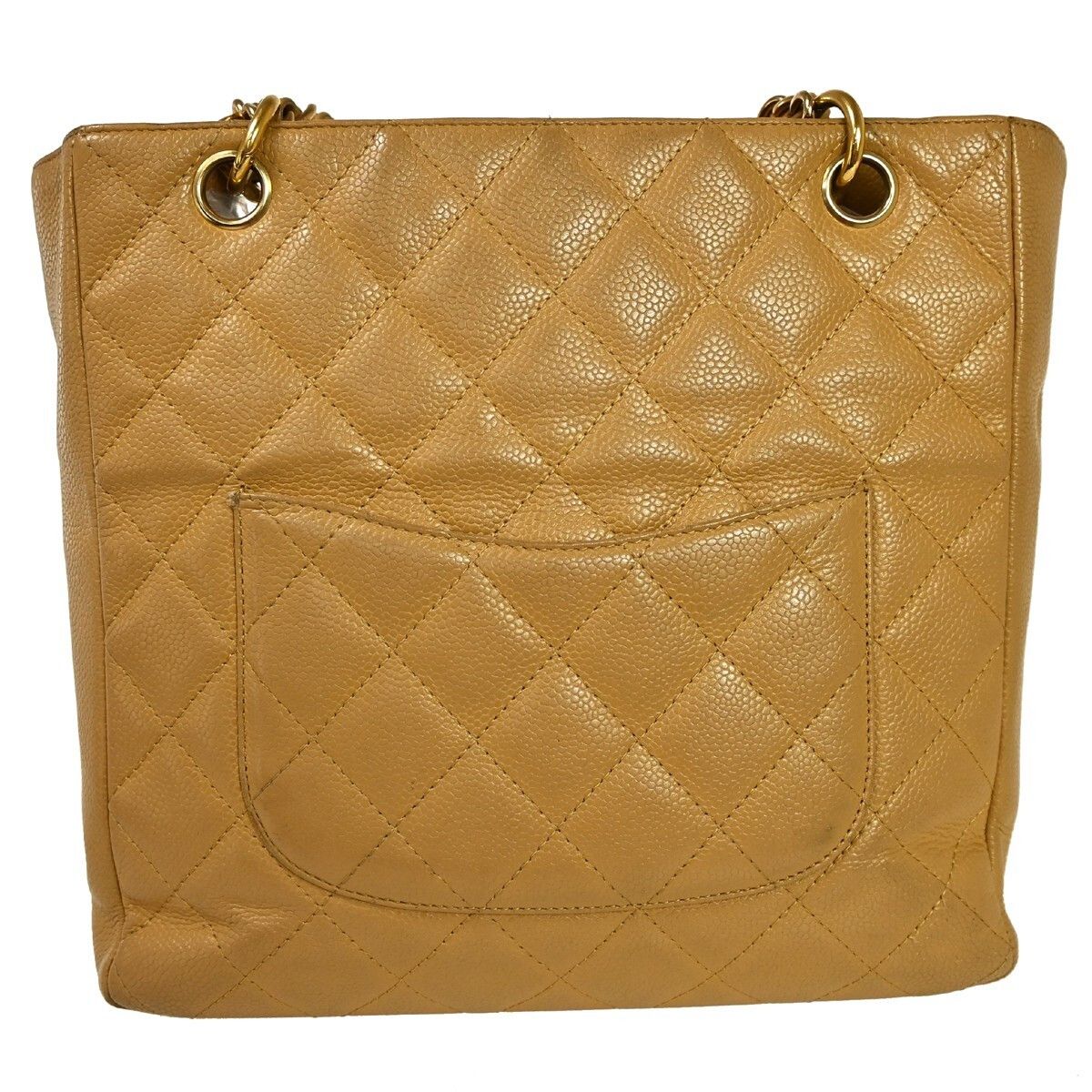 Chanel Chanel Petite Shopping Tote Quilted Caviar Size ONE SIZE - 2 Thumbnail