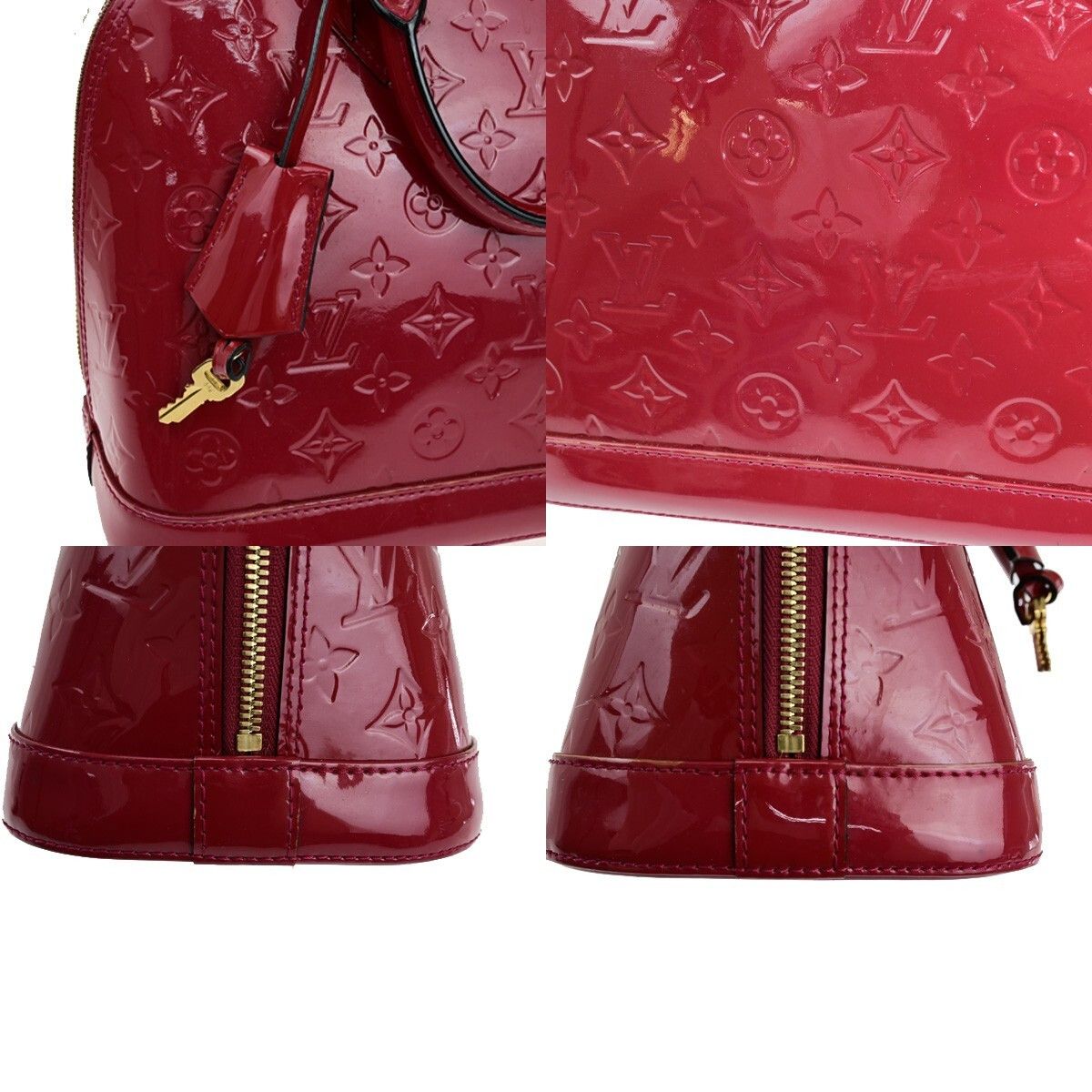 Louis Vuitton Louis Vuitton Alma Handbag Monogram Vernis Size ONE SIZE - 13 Thumbnail