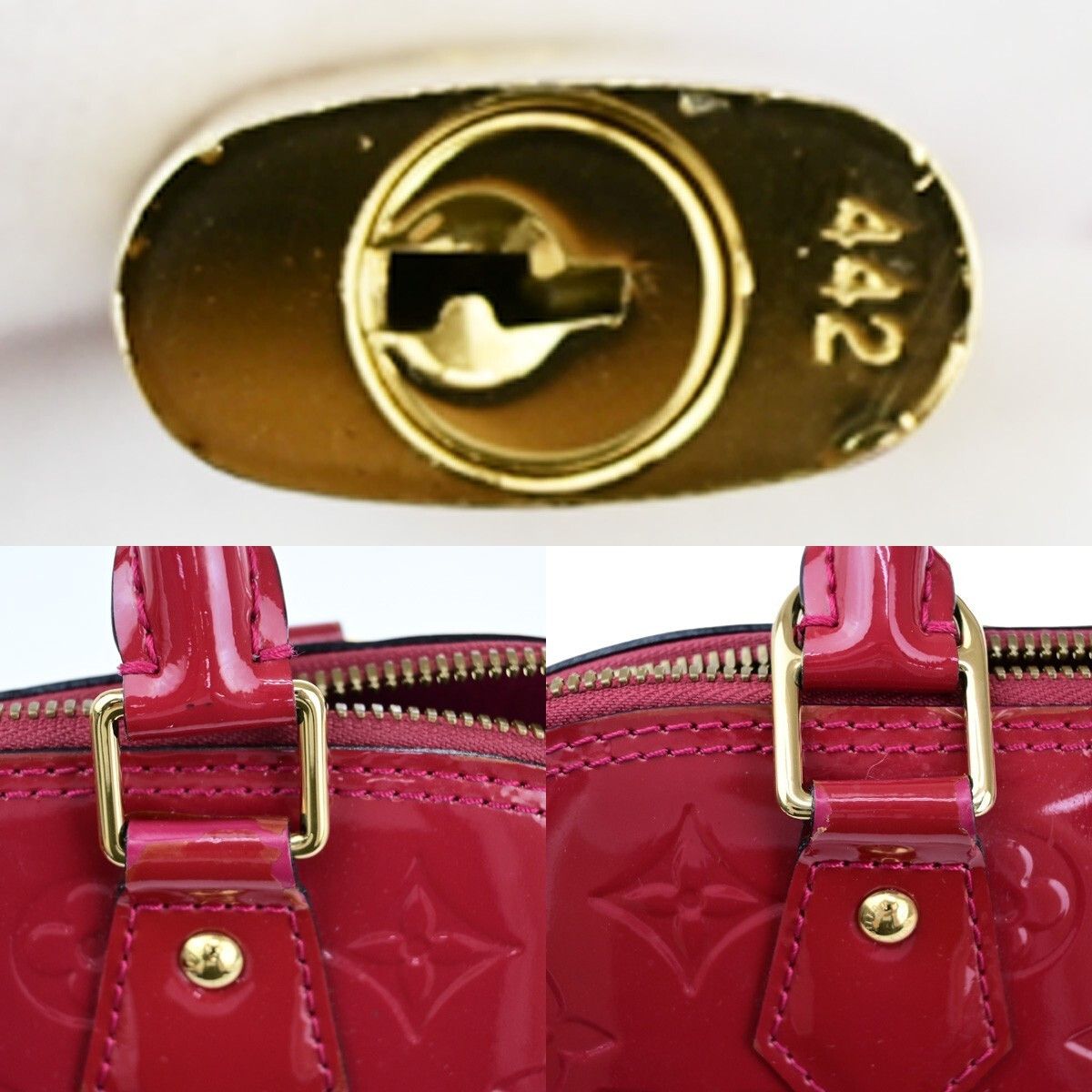 Louis Vuitton Louis Vuitton Alma Handbag Monogram Vernis Size ONE SIZE - 11 Thumbnail