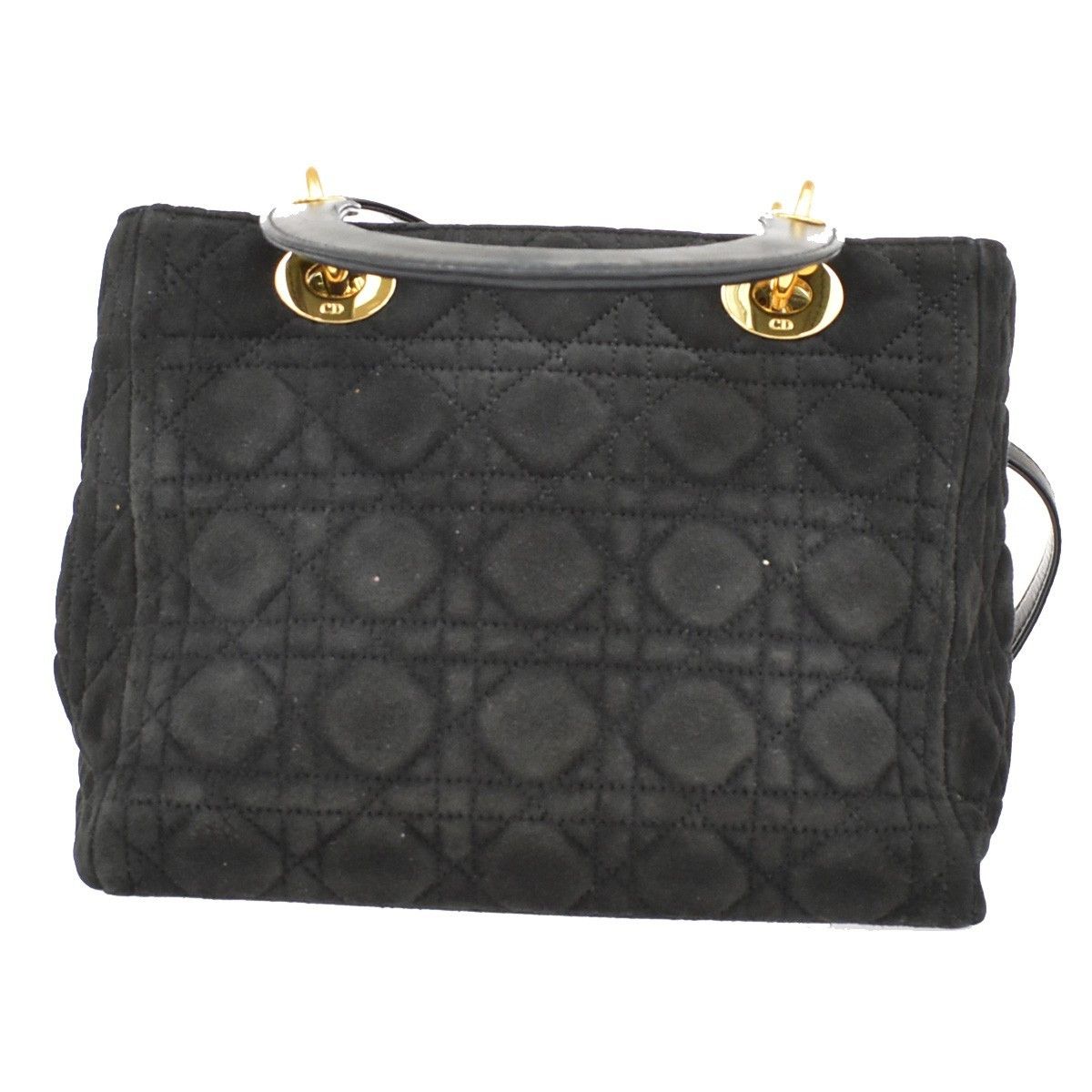 Dior Christian Dior Lady Dior Bag Cannage Stitch Suede Size ONE SIZE - 2 Thumbnail