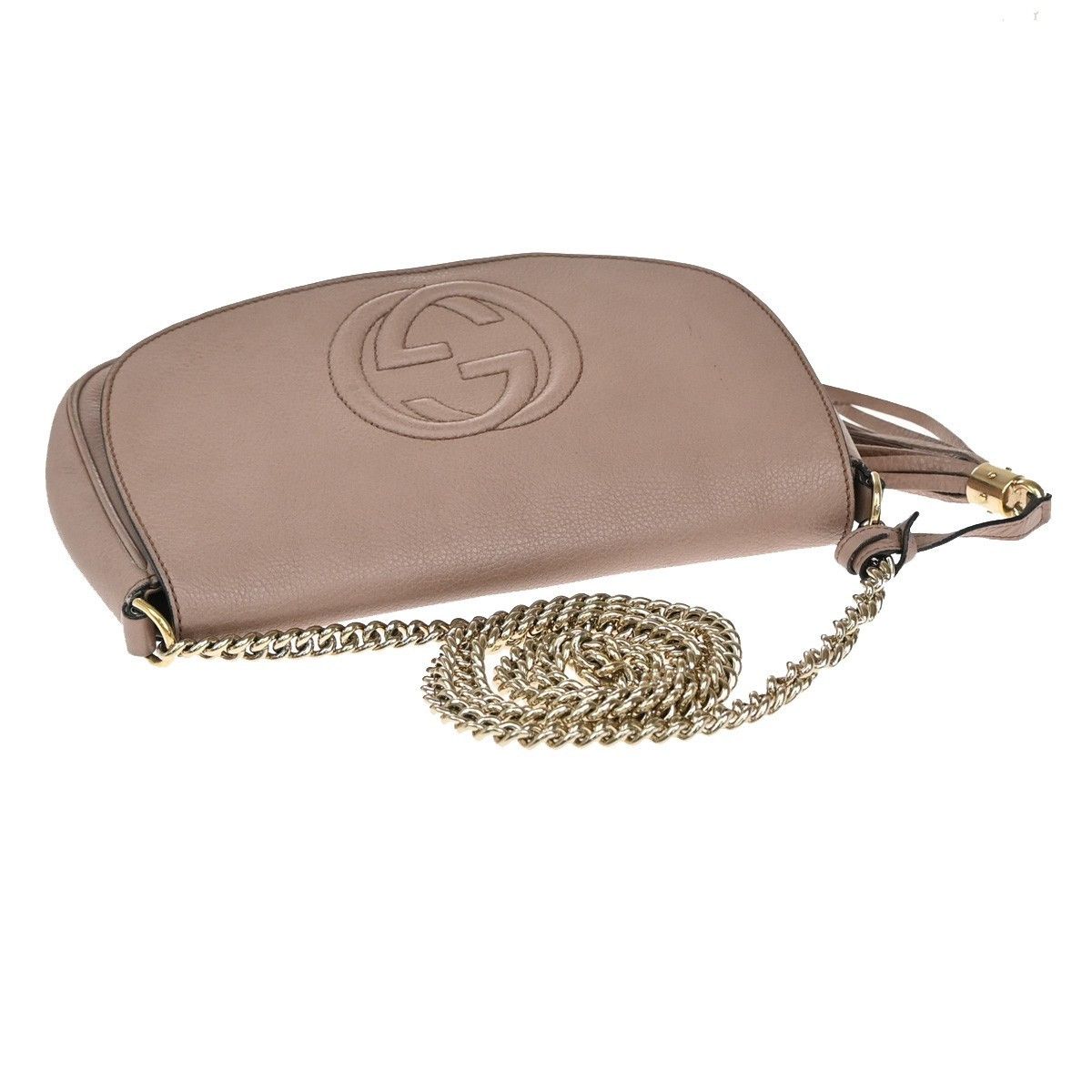 Gucci Gucci Soho Chain Crossbody Bag Leather Size ONE SIZE - 11 Thumbnail