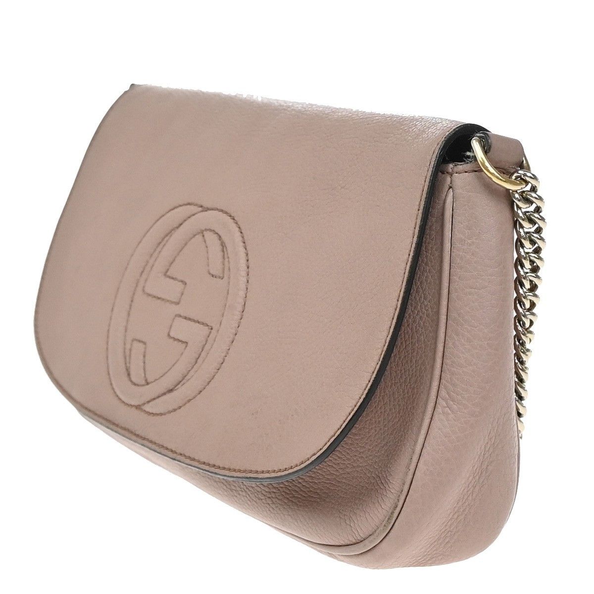 Gucci Gucci Soho Chain Crossbody Bag Leather Size ONE SIZE - 3 Thumbnail