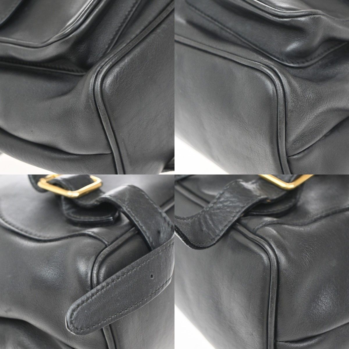 Gucci Gucci Vintage Bamboo Backpack Leather Size ONE SIZE - 9 Thumbnail