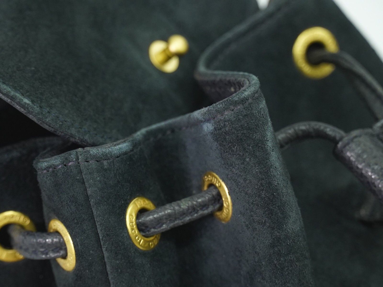 Gucci Gucci Vintage Bamboo Backpack Suede Size ONE SIZE - 9 Thumbnail