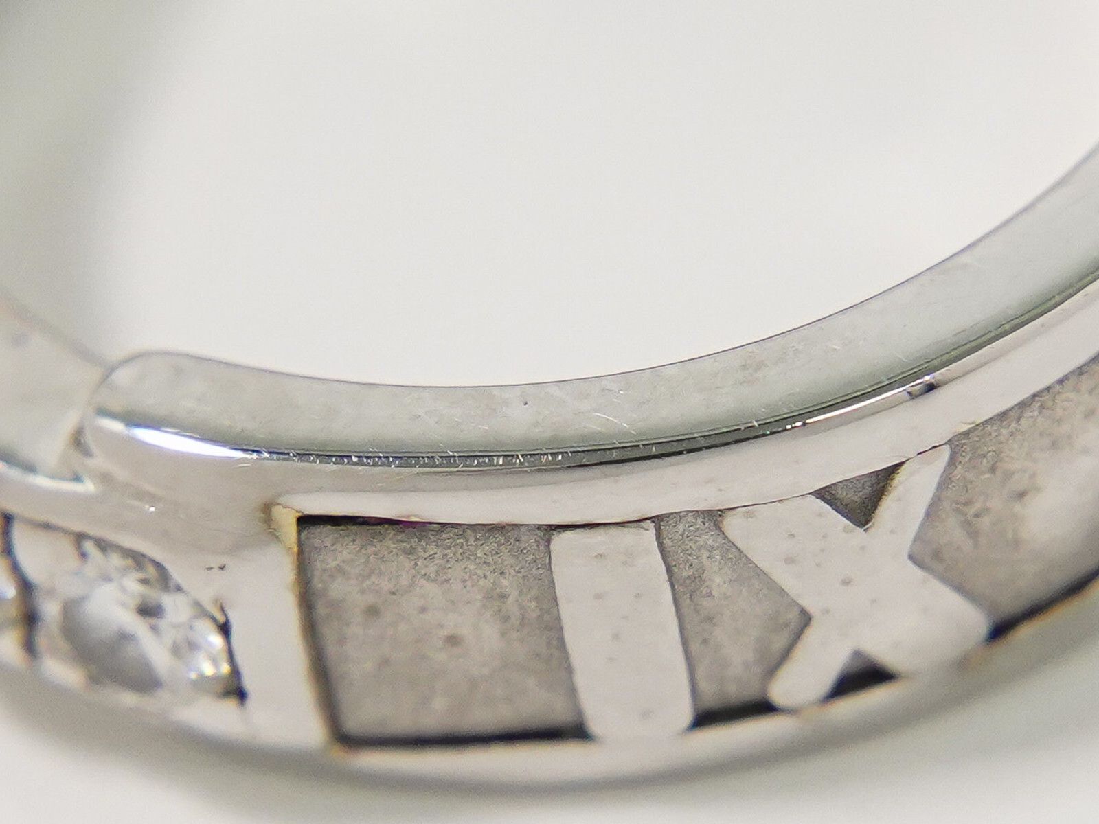 Tiffany & Co. Tiffany & Co. Atlas Band Ring 18K White Gold with Diamonds Size ONE SIZE - 6 Thumbnail