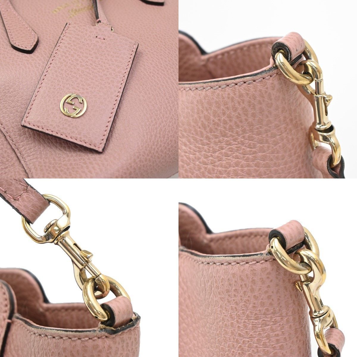 Gucci Gucci Swing Crossbody Bag Pebbled Leather Size ONE SIZE - 9 Thumbnail
