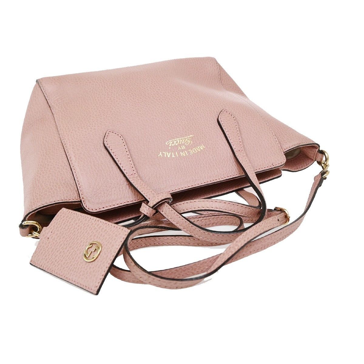 Gucci Gucci Swing Crossbody Bag Pebbled Leather Size ONE SIZE - 7 Thumbnail