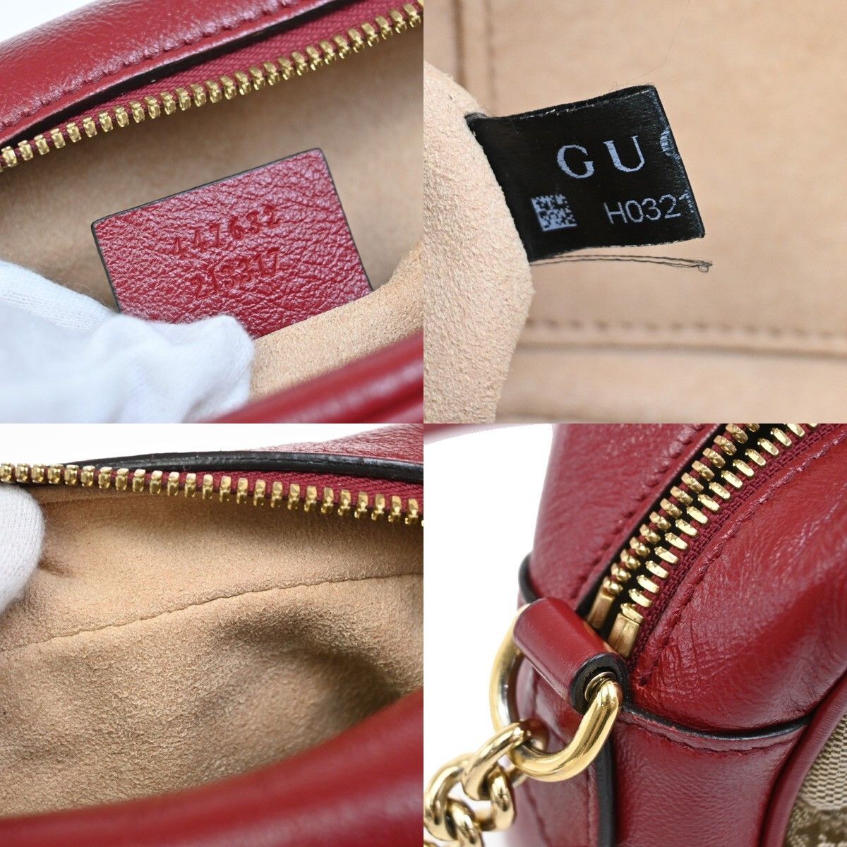 Gucci Gucci GG Marmont Shoulder Bag Diagonal Quilted GG Canvas with Leather Size ONE SIZE - 7 Thumbnail