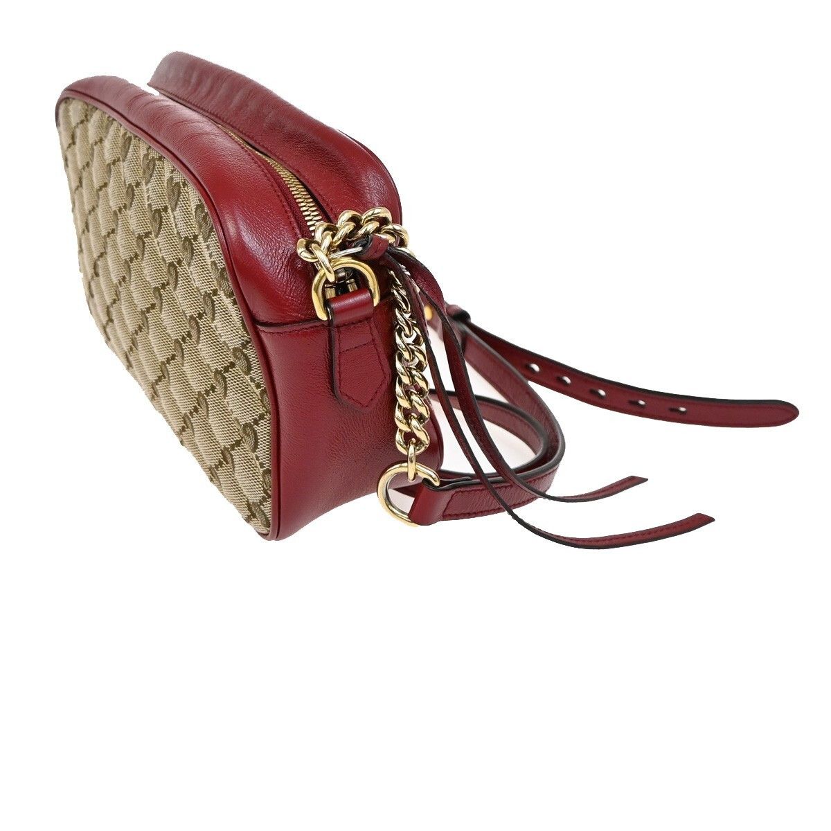 Gucci Gucci GG Marmont Shoulder Bag Diagonal Quilted GG Canvas with Leather Size ONE SIZE - 4 Thumbnail