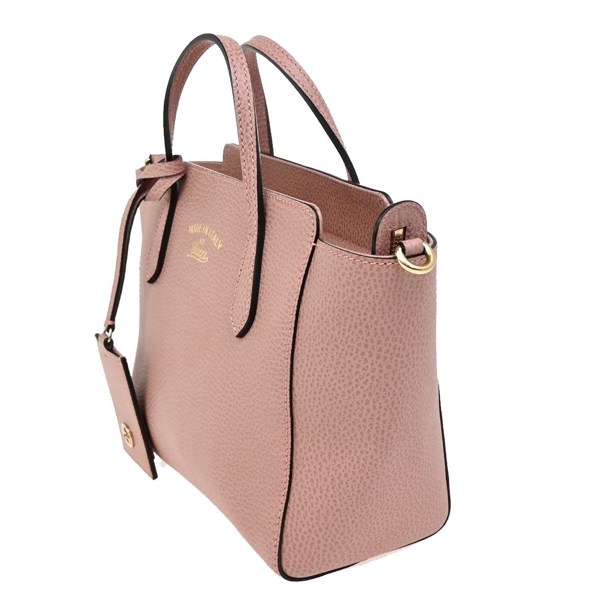 Gucci Gucci Swing Crossbody Bag Pebbled Leather Size ONE SIZE - 3 Thumbnail