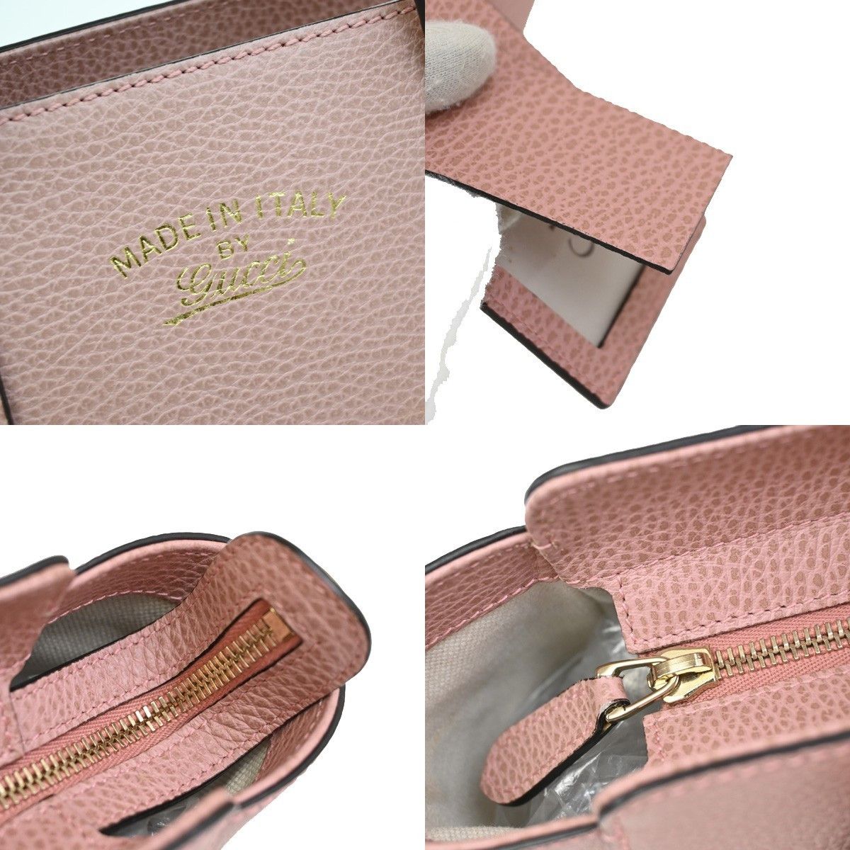 Gucci Gucci Swing Crossbody Bag Pebbled Leather Size ONE SIZE - 7 Thumbnail