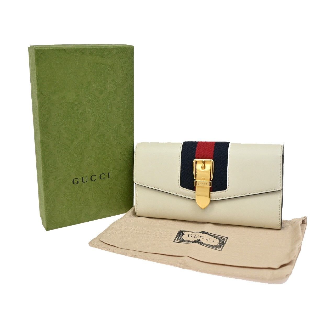 Gucci Gucci Sylvie Continental Wallet Leather Size ONE SIZE - 10 Thumbnail