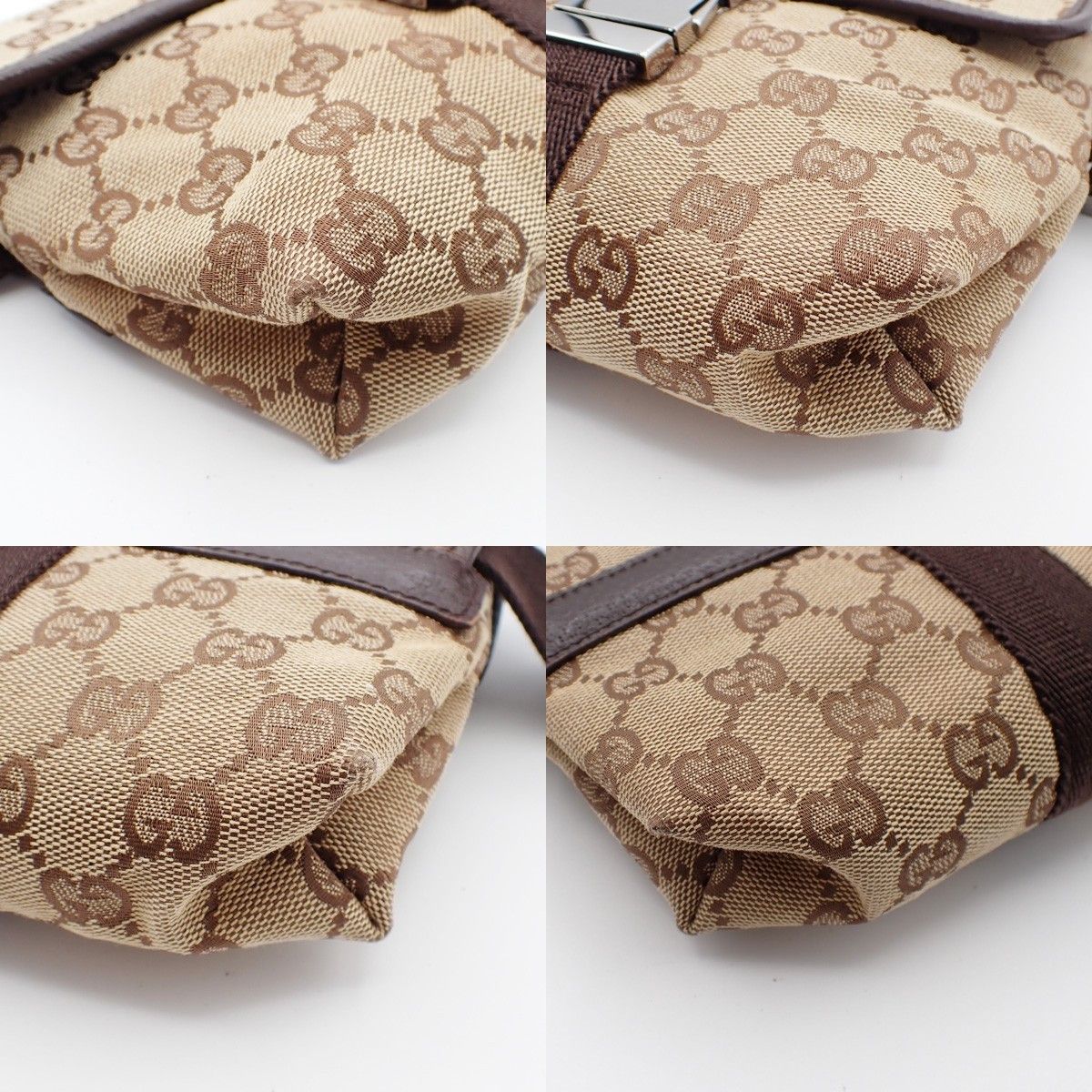 Gucci Gucci Buckle Belt Bag GG Canvas Size ONE SIZE - 9 Thumbnail