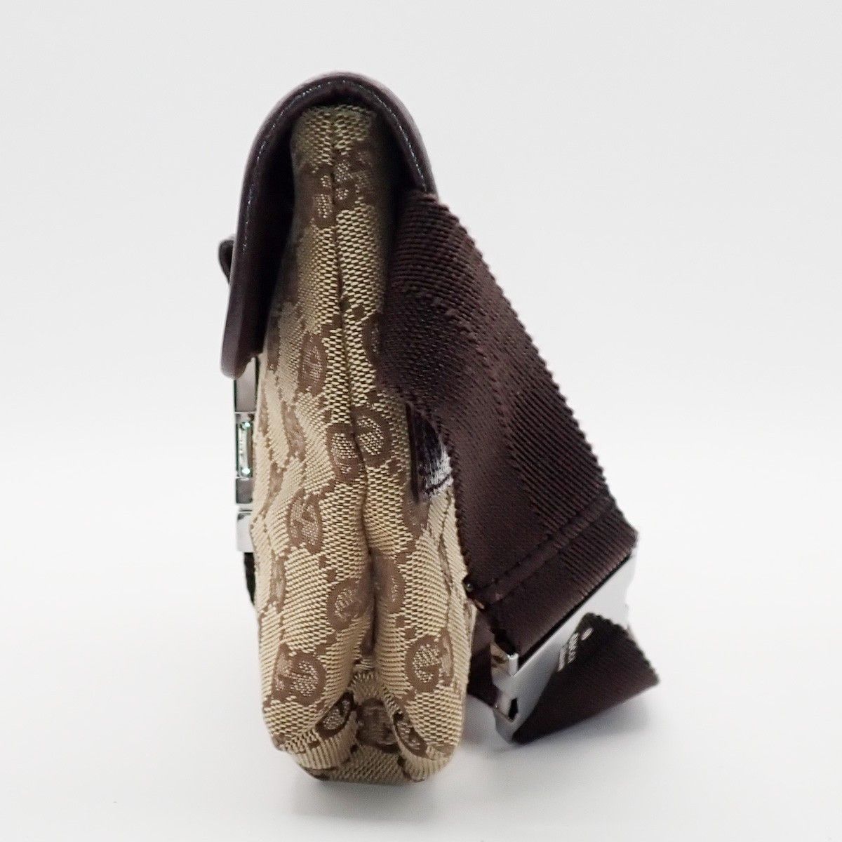 Gucci Gucci Buckle Belt Bag GG Canvas Size ONE SIZE - 3 Thumbnail