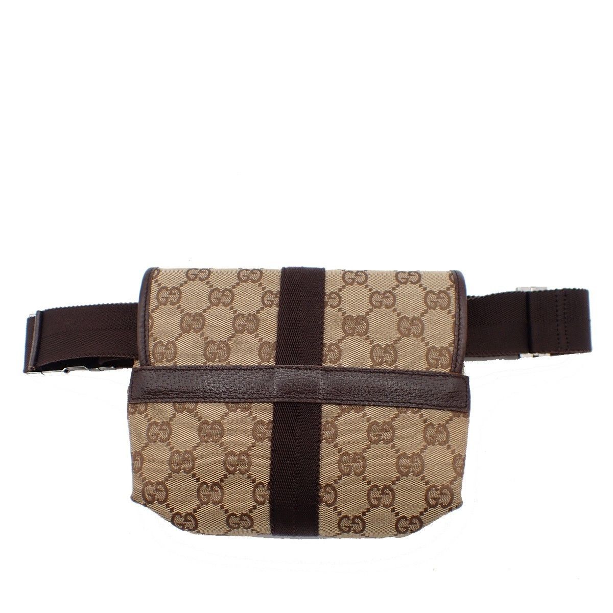 Gucci Gucci Buckle Belt Bag GG Canvas Size ONE SIZE - 2 Thumbnail