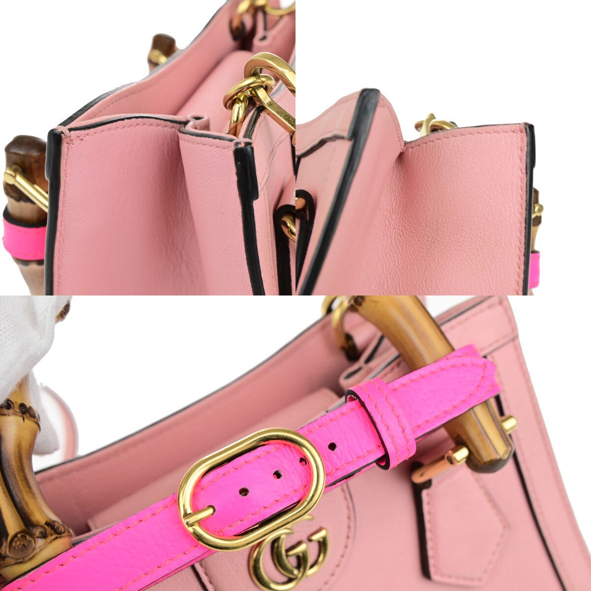 Gucci Gucci Diana NM Bamboo Handle Tote Leather Size ONE SIZE - 14 Thumbnail