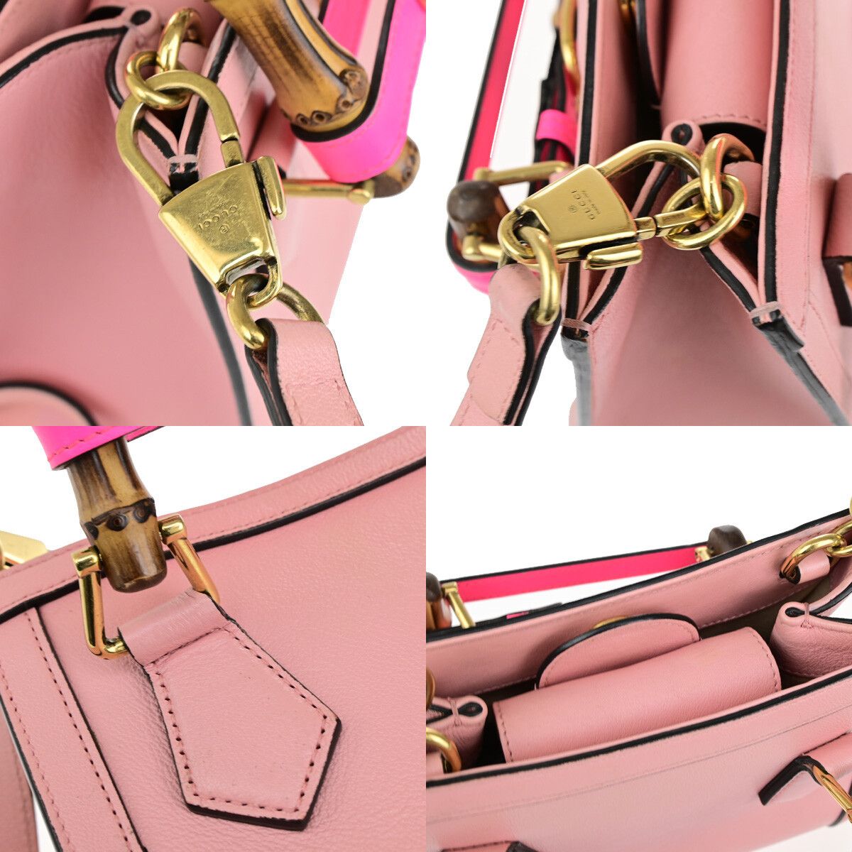 Gucci Gucci Diana NM Bamboo Handle Tote Leather Size ONE SIZE - 13 Thumbnail