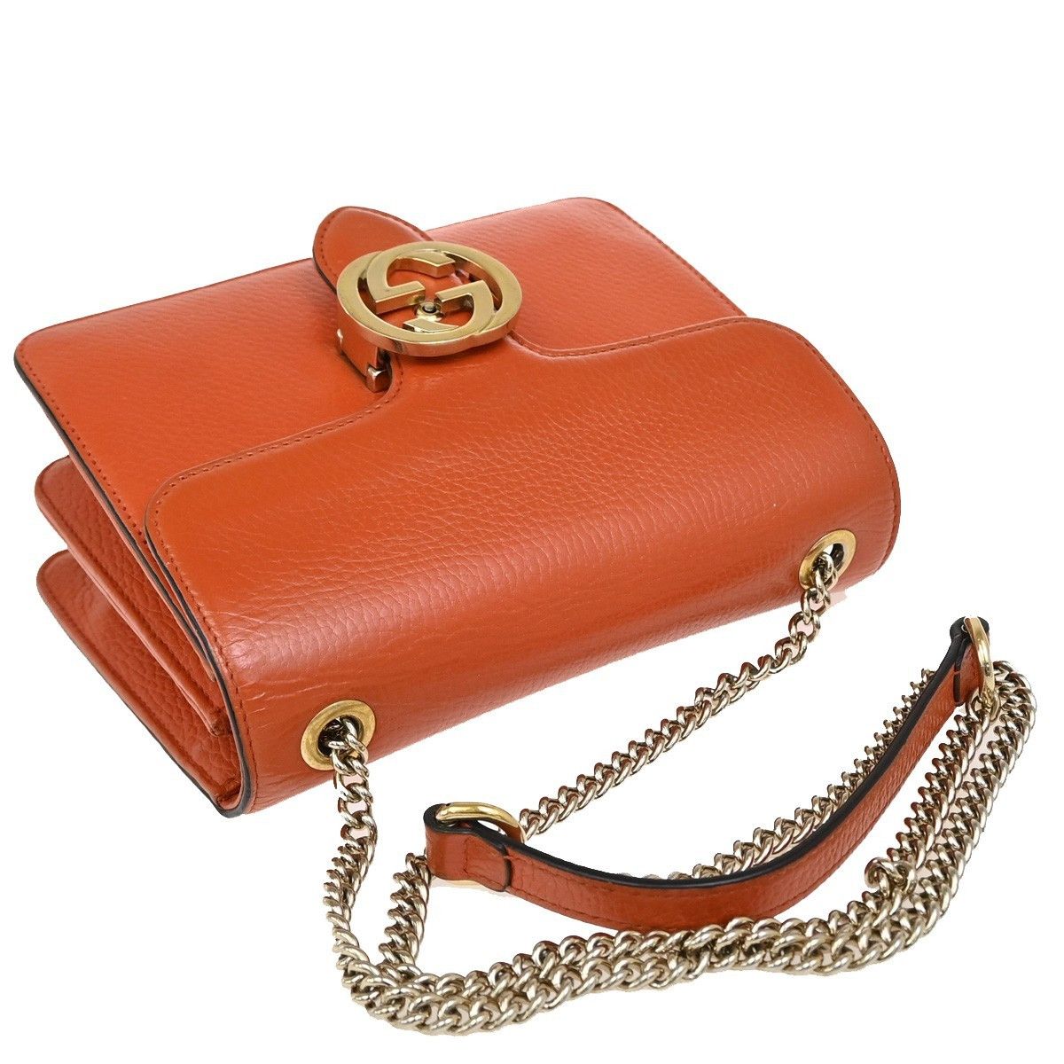 Gucci Gucci Interlocking Shoulder Bag Leather Size ONE SIZE - 9 Thumbnail