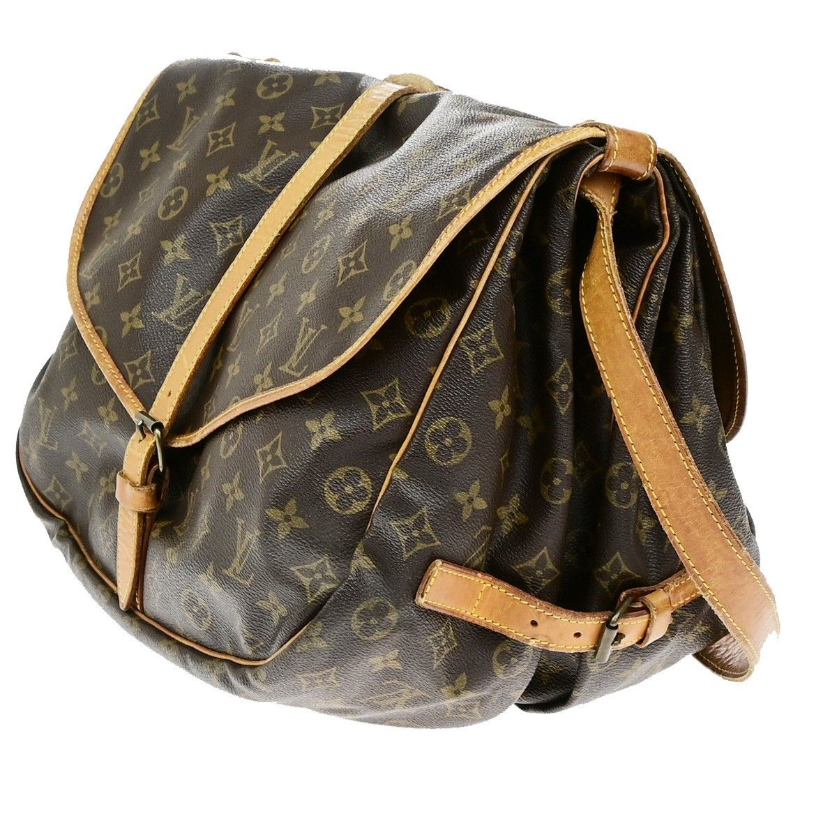 Louis Vuitton Louis Vuitton Saumur Handbag Monogram Canvas Size ONE SIZE - 3 Thumbnail