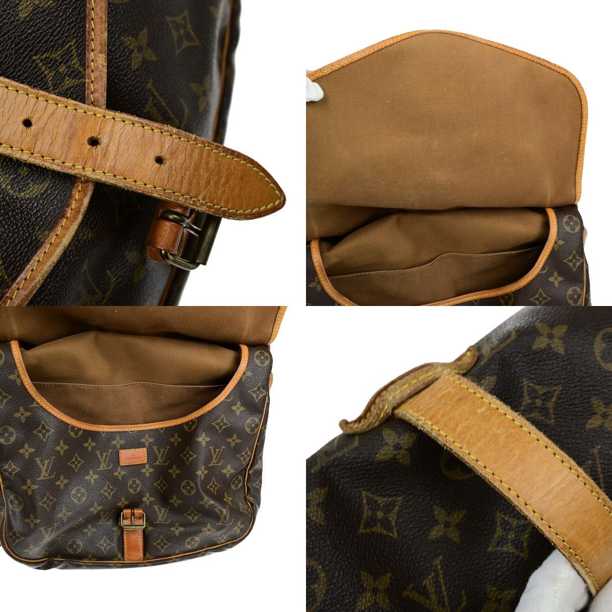 Louis Vuitton Louis Vuitton Saumur Handbag Monogram Canvas Size ONE SIZE - 13 Thumbnail