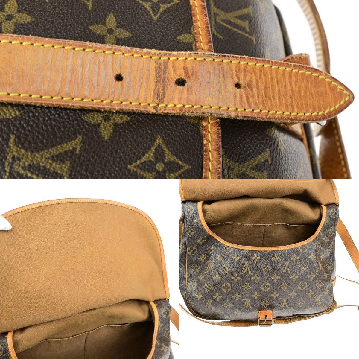 Louis Vuitton Louis Vuitton Saumur Handbag Monogram Canvas Size ONE SIZE - 18 Thumbnail
