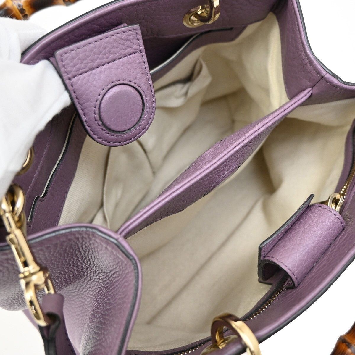 Gucci Gucci Bamboo shopper bag Leather Size ONE SIZE - 5 Thumbnail