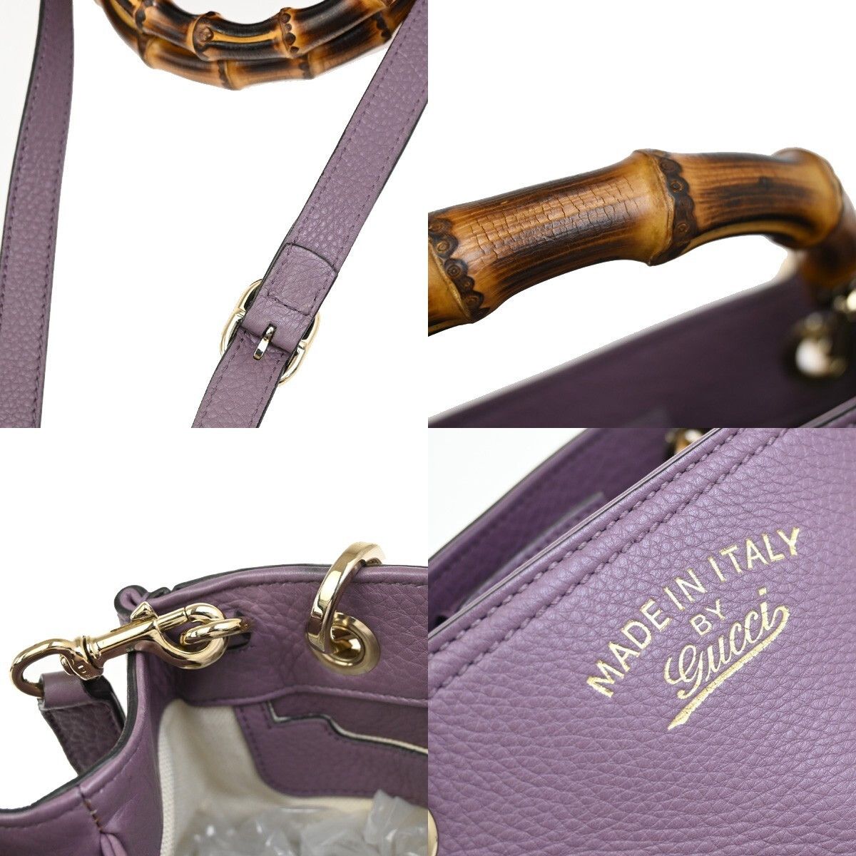 Gucci Gucci Bamboo shopper bag Leather Size ONE SIZE - 12 Thumbnail