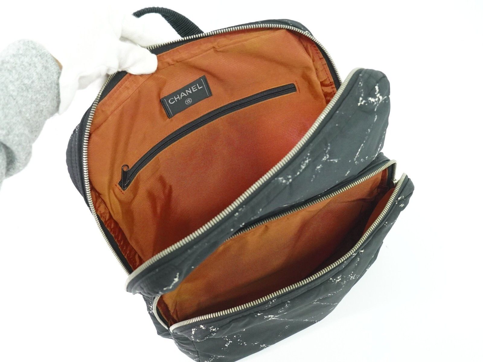 Chanel Travel Line Zip Backpack Printed Nylon