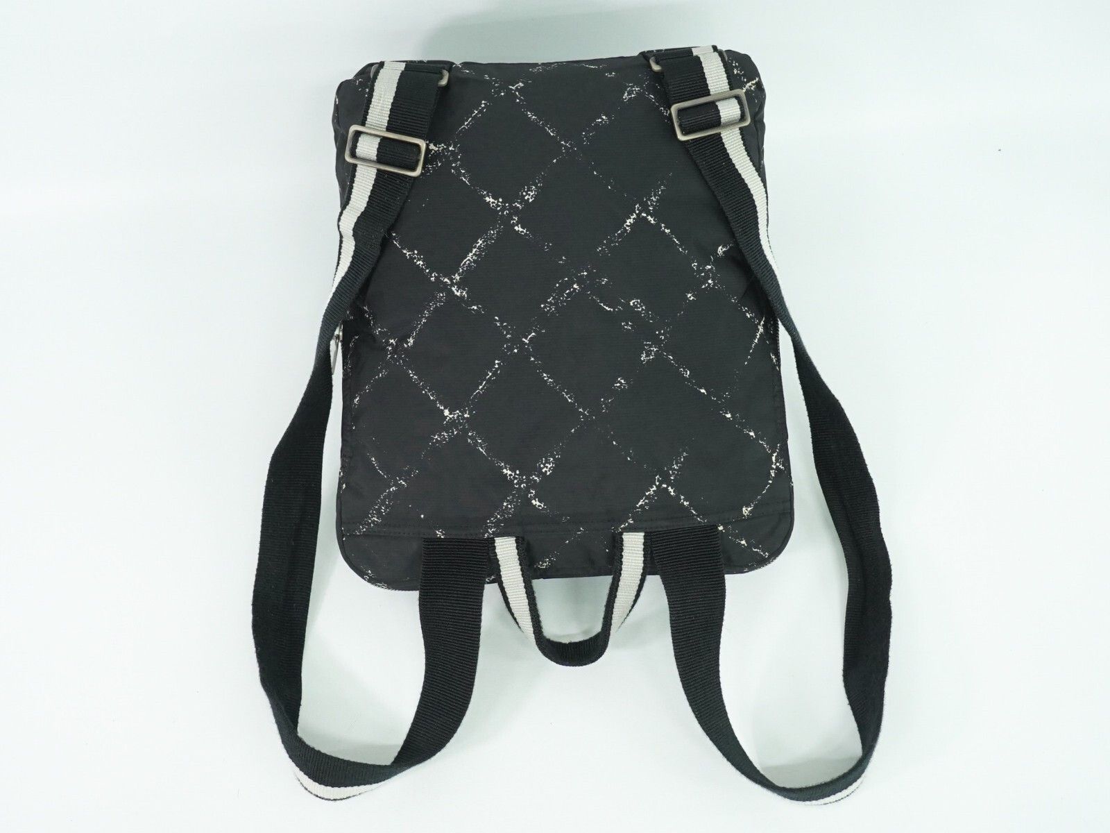 Chanel Travel Line Zip Backpack Printed Nylon