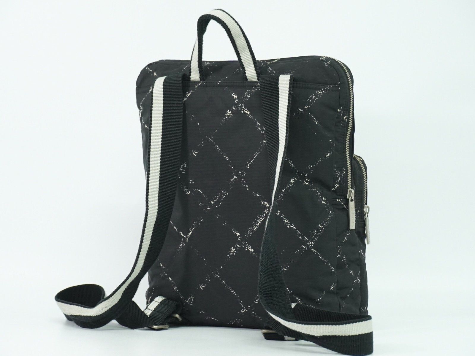 Chanel Travel Line Zip Backpack Printed Nylon