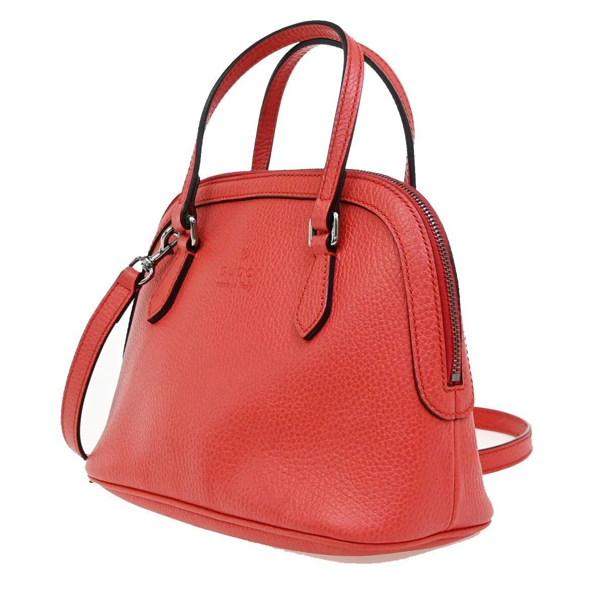Gucci Gucci Web Convertible Dome Satchel Leather Size ONE SIZE - 3 Thumbnail